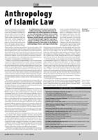 Anthropology of Islamic Law