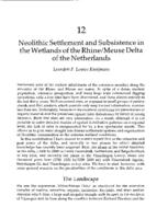 Neolithic Settlement and Subsistence in the Wetlands of the Rhine/Meuse Delta