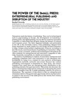 The power of the small press: Entrepreneurial publishing and disruption of the industry