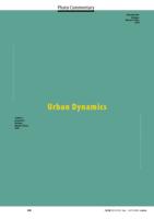 Urban Dynamics