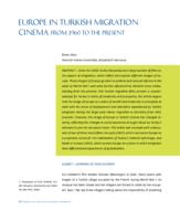 Europe in Turkish Migration Cinema from 1960 to the Present