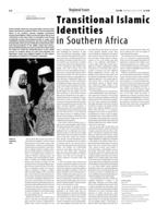 Transitional Islamic Identities in Southern Africa
