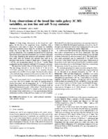 X-ray observations of the broad line radio galaxy 3C382 - Variability, an iron line and soft X-ray emission