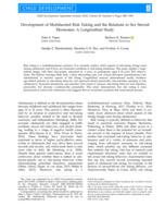 Development of Multifaceted Risk Taking and the Relations to Sex Steroid Hormones: A Longitudinal Study