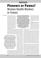 Pioneers or Pawns? Women Health Workers in Yemen
