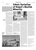 Ethnic Variation of Nepal's Muslim Minority