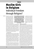 Muslim Girls in Belgium Individual Freedom through Religion?