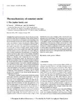 Thermochemistry of cometary nuclei. 1: The Jupiter family case