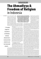 The Ahmadiyya & Freedom of Religion in Indonesia