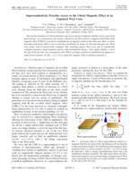 Superconductivity provides access to the chiral magnetic effect of an unpaired Weyl cone