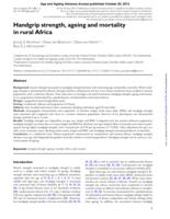 Handgrip strength, ageing and mortality in rural Africa