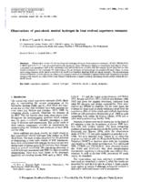 Observations of post-shock neutral hydrogen in four evolved supernova remnants