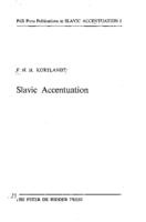 Slavic accentuation: A study in relative chronology