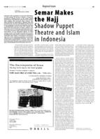Semar Makes the Hajj. Shadow Puppet Theatre and Islam in Indonesia