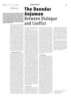 The Deendar Anjuman Between Dialogue and Conflict