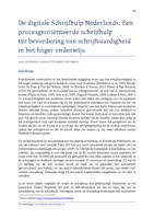 De digitale Schrijfhulp Nederlands : een procesgeoriënteerde schrijfhulp ter bevordering van schrijfvaardigheid in het hoger onderwijs.