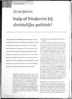 De belijdenis: hulp of hindernis bij christelijke politiek?