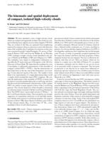 The kinematic and spatial deployment of compact, isolated high-velocity clouds