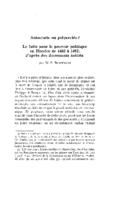 Autocratie ou polyarchie? La lutte pour le pouvoir politique en Flandre de 1482 à 1492, d'après des documents inédits.