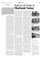 Aspects of Islam in Thailand Today