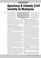 Apostasy & Islamic Civil Society in Malaysia