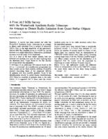 A first 1415MHz survey with the Westerbork Synthesis Radio Telescope: an attempt to detect radio emission from quasi stellar objects.