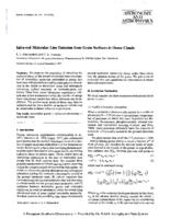 Infra-red molecular line emission from grain surfaces in dense clouds