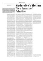 Modernity's Victims The dilemma of Palestine