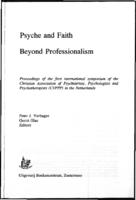 Psyche and Faith. Beyond Professionalism