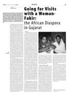Going for Visits with a Woman-Fakir: the African Diaspora in Gujarat