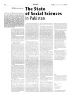 The State of Social Sciences in Pakistan