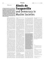 Alexis de Tocqueville and Democracy in Muslim Societies