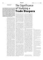 The Significance of Studying a Trade Diaspora