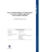 Source normalized indicators of citation impact: An overview of different approaches and an empirical comparison