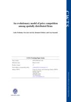 An evolutionary model of price competition among spatially distributed firms