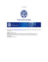 De Theatro Motivarum, Motivation: In Search of Essentials. Research on a Theoretical Model of the Process of Motivation and on Critical Determinants of Interference