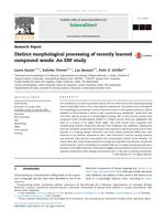 Distinct morphological processing of recently learned compound words: An ERP study