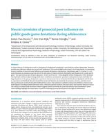 Neural correlates of prosocial peer influence on public goods game donations during adolescence