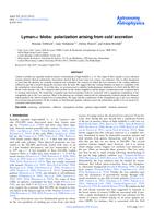 Lyman-α blobs: polarization arising from cold accretion