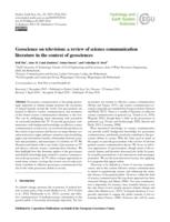 Geoscience on television: a review of science communication literature in the context of geosciences