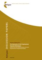 The necessity of self-employment towards retirement: evidence from labor market dynamics and search requirements for unemployment benefits