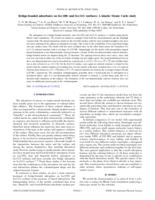 Bridge-bonded adsorbates on fcc(100) and fcc(111) surfaces: a kinetic Monte Carlo study