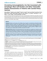 Circulating immunoglobulins are not associated with intraplaque mast cell number and other vulnerable plaque characteristics in patients with carotid artery stenosis.