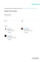 Daily Life in Syria