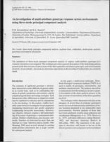 An investigation of multi-attribute genotype response across environments using three-mode principal component analysis