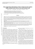 Very Large Array observations of the 8 o'clock arc lens system: Radio emission and a limit on the star-formation rate