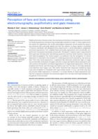 Perception of face and body expressions using EMG and gaze measures