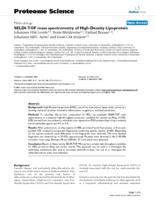 SELDI-TOF mass spectrometry of high-density lipoprotein