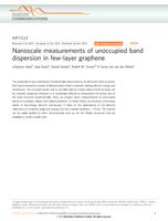 Nanoscale measurements of unoccupied band dispersion in few-layer graphene