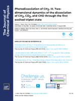 Photodissociation of CH2 .3. 2-dimensional dynamics of the dissociation of CH2, CD2, and CHD through the first excited triplet-state